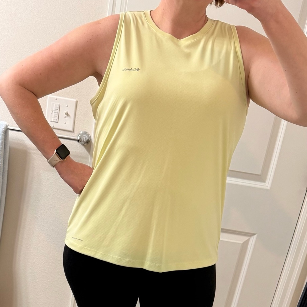 Columbia Light Yellow Tank Top